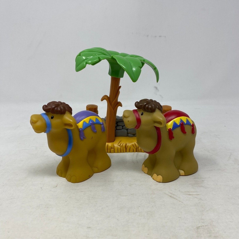 Fisher Price Little People Wiseman Christmas Nativity Camel Purple Red Saddle